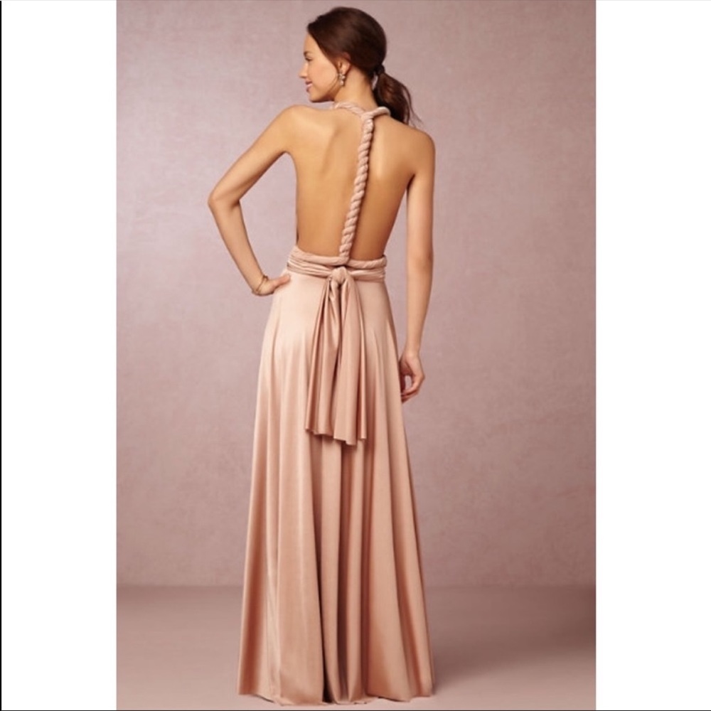 BHLDN Twobirds Ginger convertible maxi dress size A (Small/Medium) - Picture 2 of 5